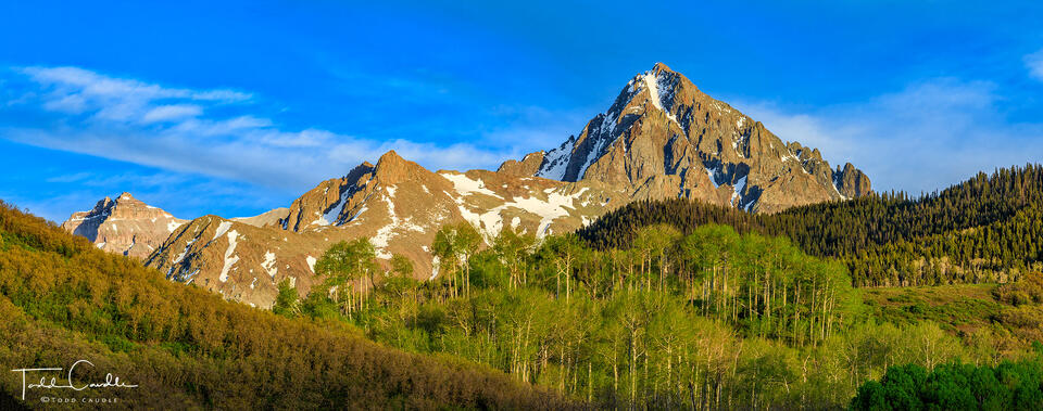 Mount Sneffels Spring Panorama print