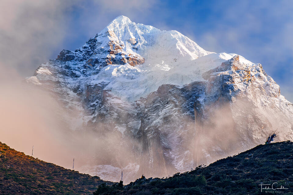 Sunrise Clouds Surround Taboche Peak print