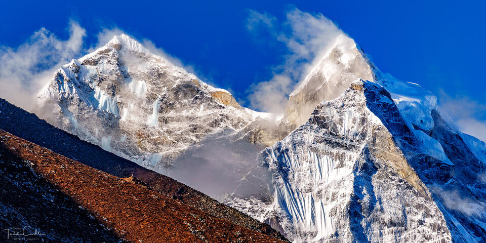 Kangtega Morning (panorama) print