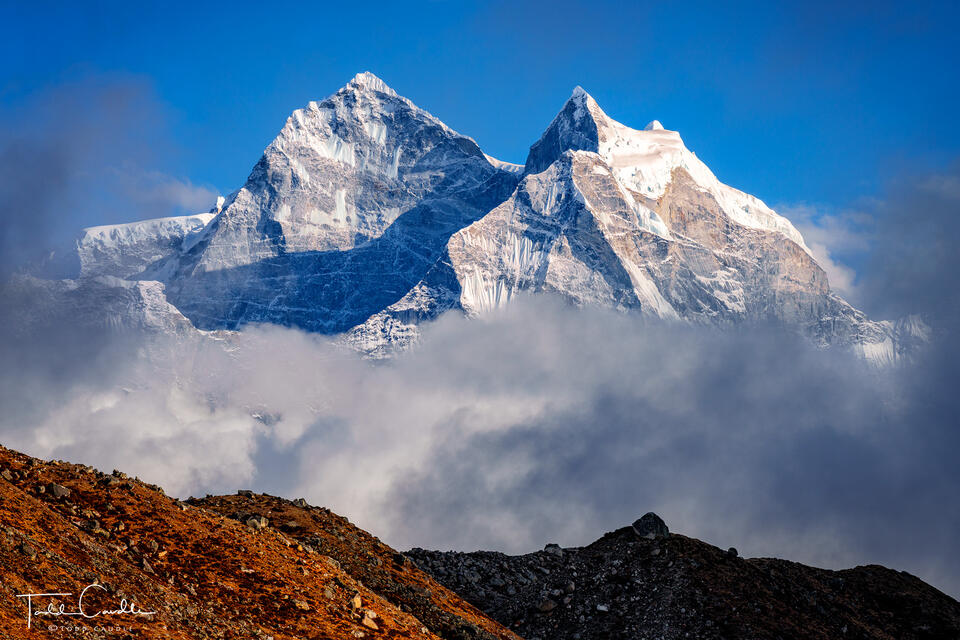 Kangtega Rising Above the Clouds print