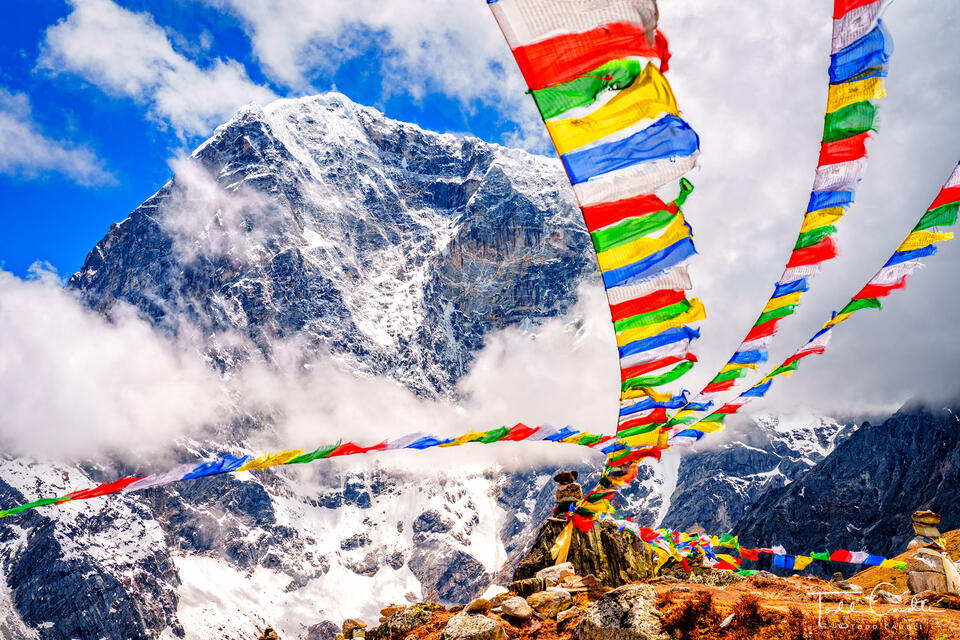 Prayer Flags on Thukla Pass print
