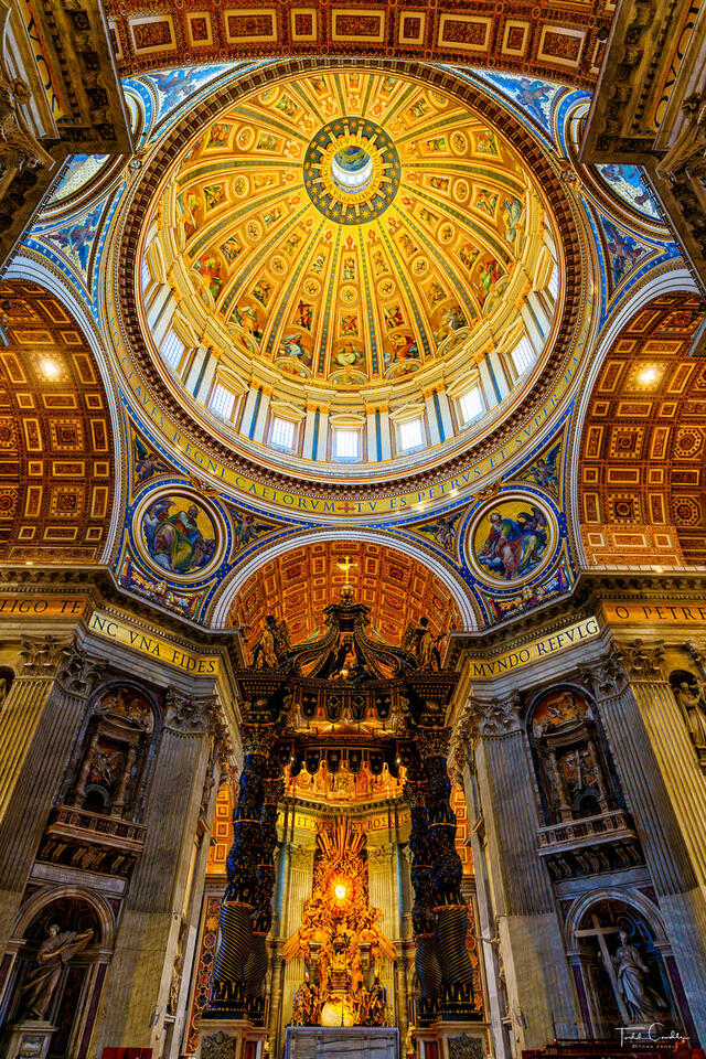 St. Peter's Basilica Interior Dome print