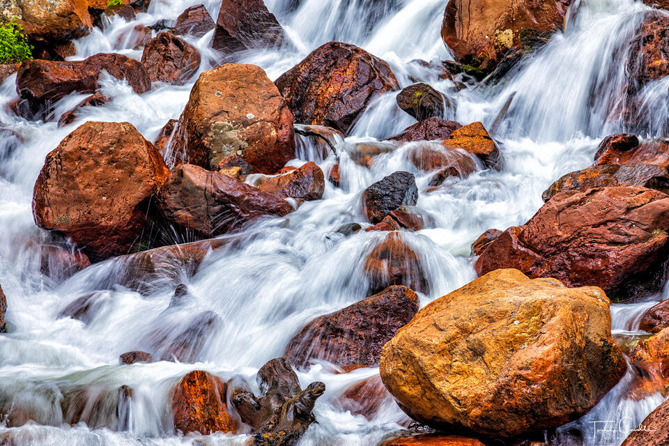 Silver Creek Cascade Detail print