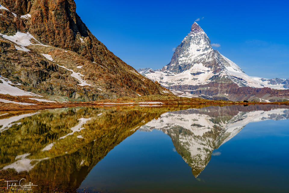 Matterhorn Reflection & Rock Wall print