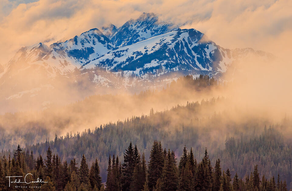 Clearing Storm at Sunset print