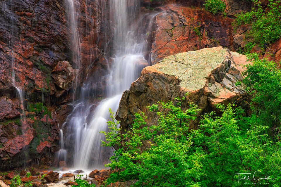 Temporary Waterfall in Clear Creek Canyon print