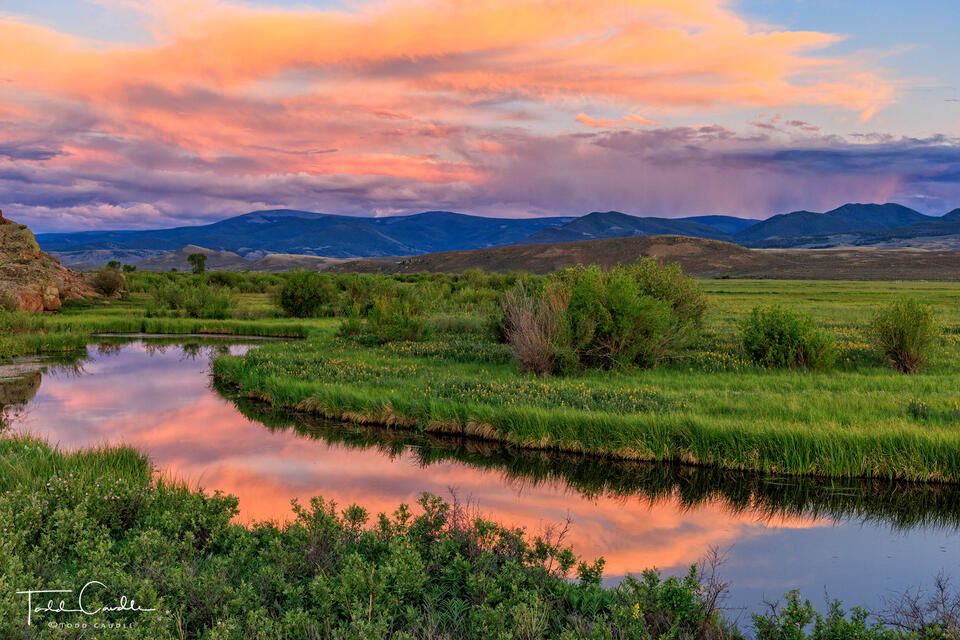 Tomichi Creek Sunset print