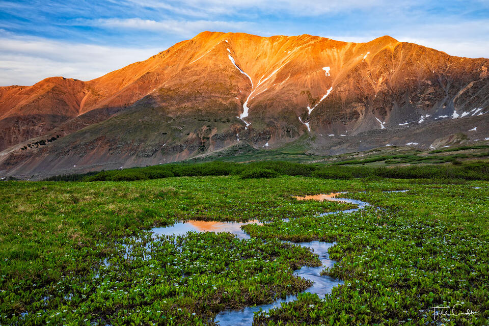 Alpenglow Sunset on Mount Elbert print