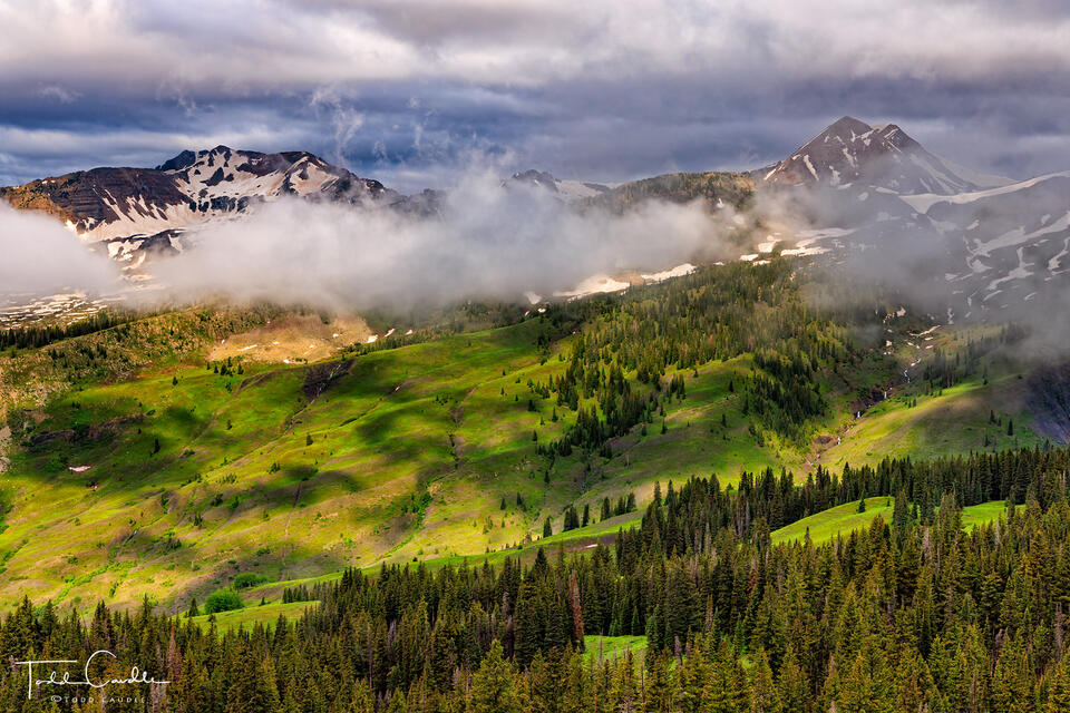 Slate River Valley Fog #7 print
