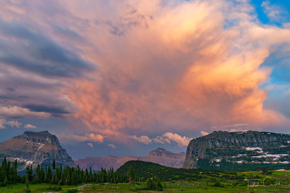 Logan Pass Sunset print