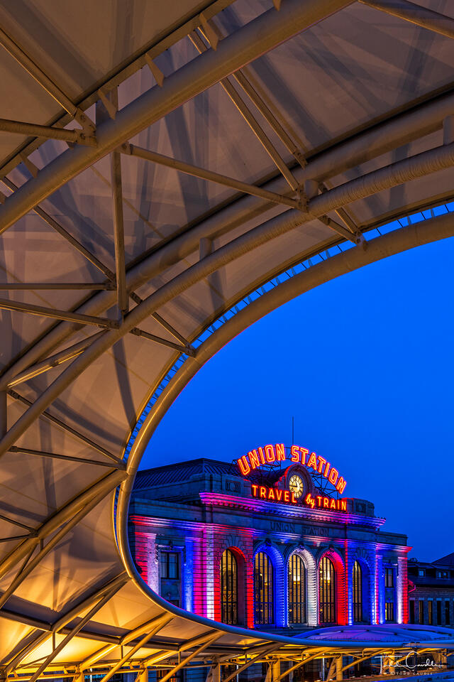 Union Station in Red, White & Blue print