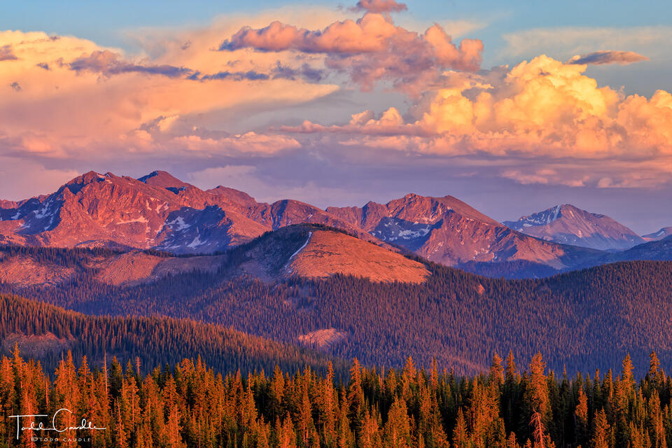 Sunset in the Williams Mountains print
