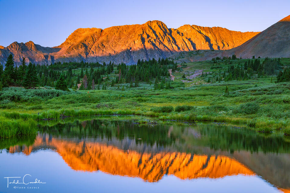 Sewanee Peak Alpenglow Sunrise print