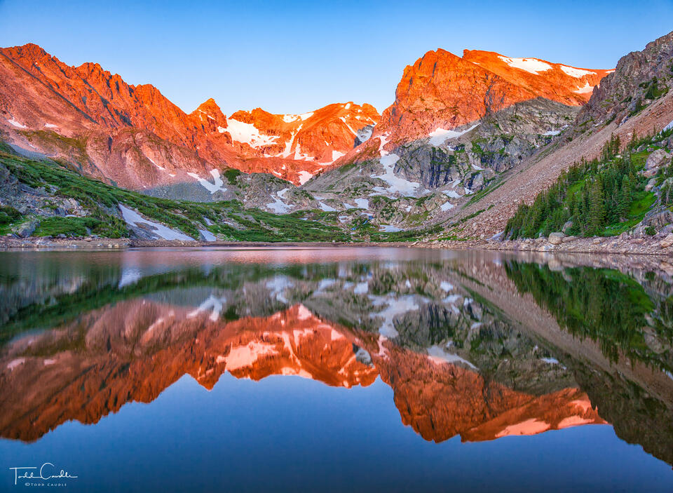 Lake Isabelle Alpenglow print