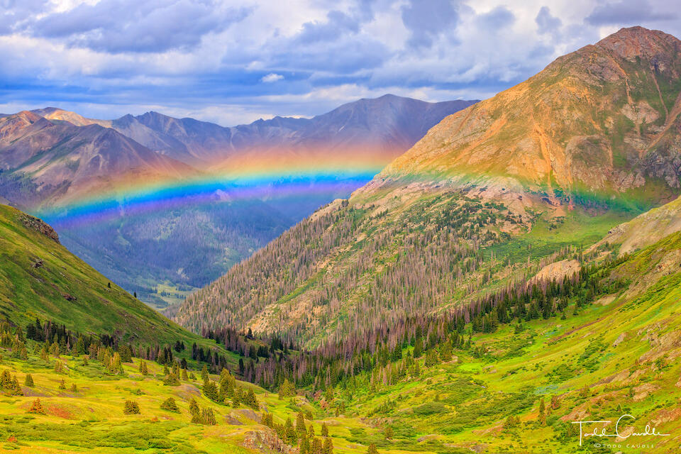 Rainbow Below Cinnamon Pass print