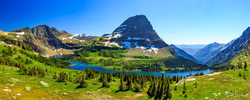 Bearhat Mountain & Hidden Lake (panorama) print