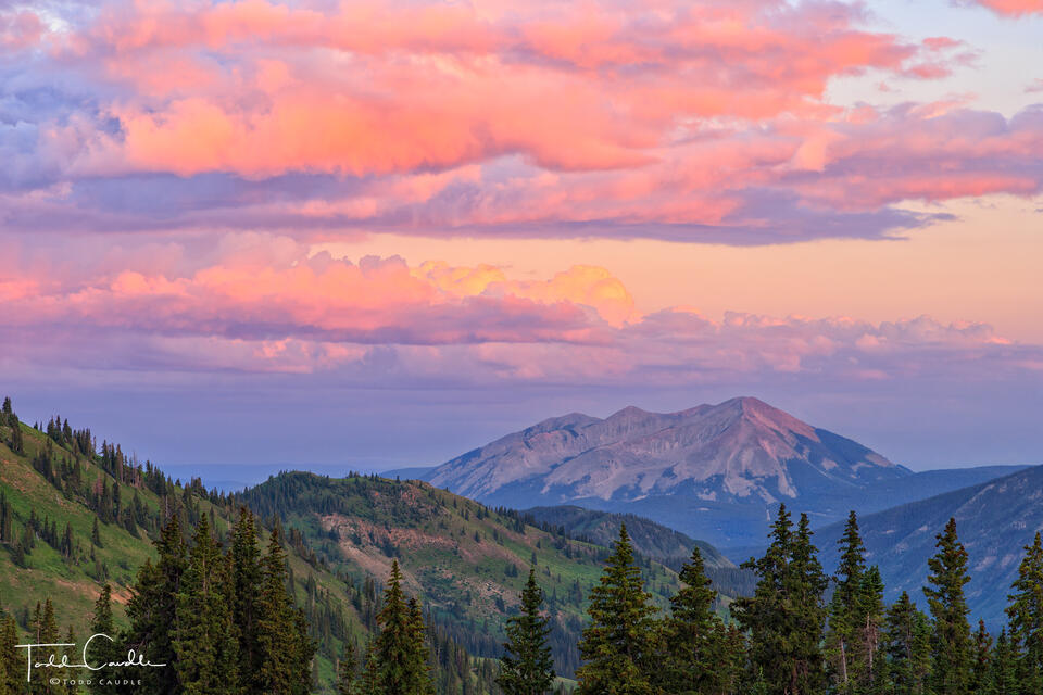 Paradise Divide Sunset (horizontal) print