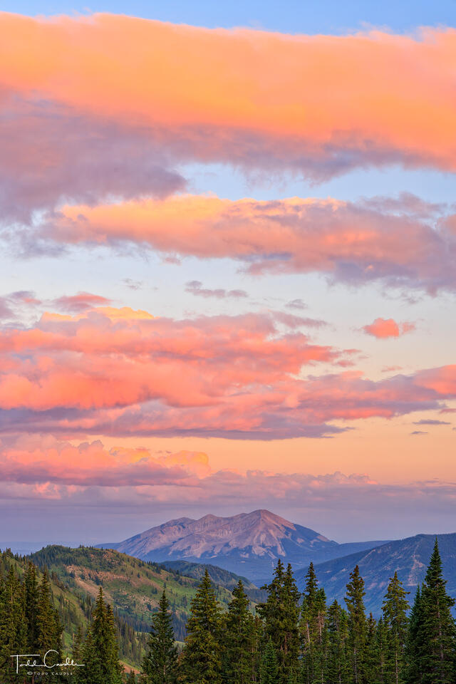 Paradise Divide Sunset (vertical) print