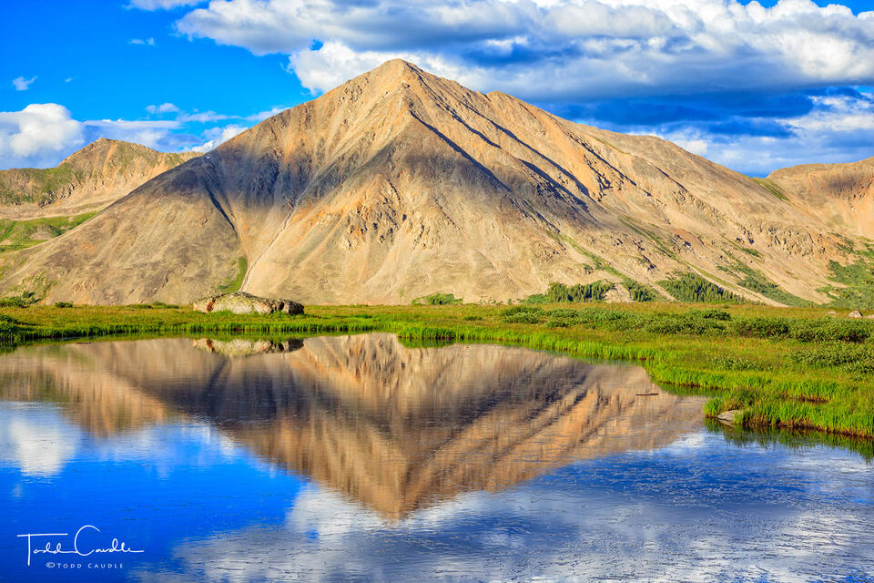 Symmetrical Reflection of Huron Peak print