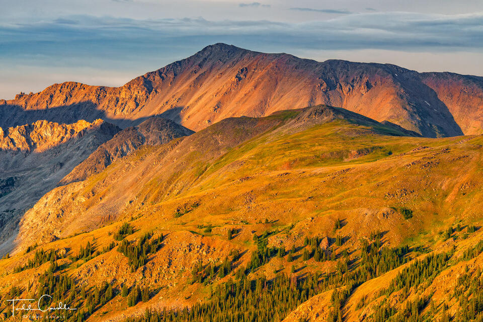 Shadows on Mount Columbia print