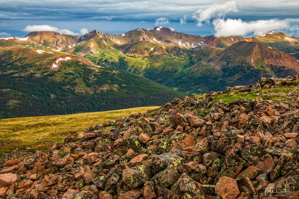 Morning View from Mount Sniktau Trail print