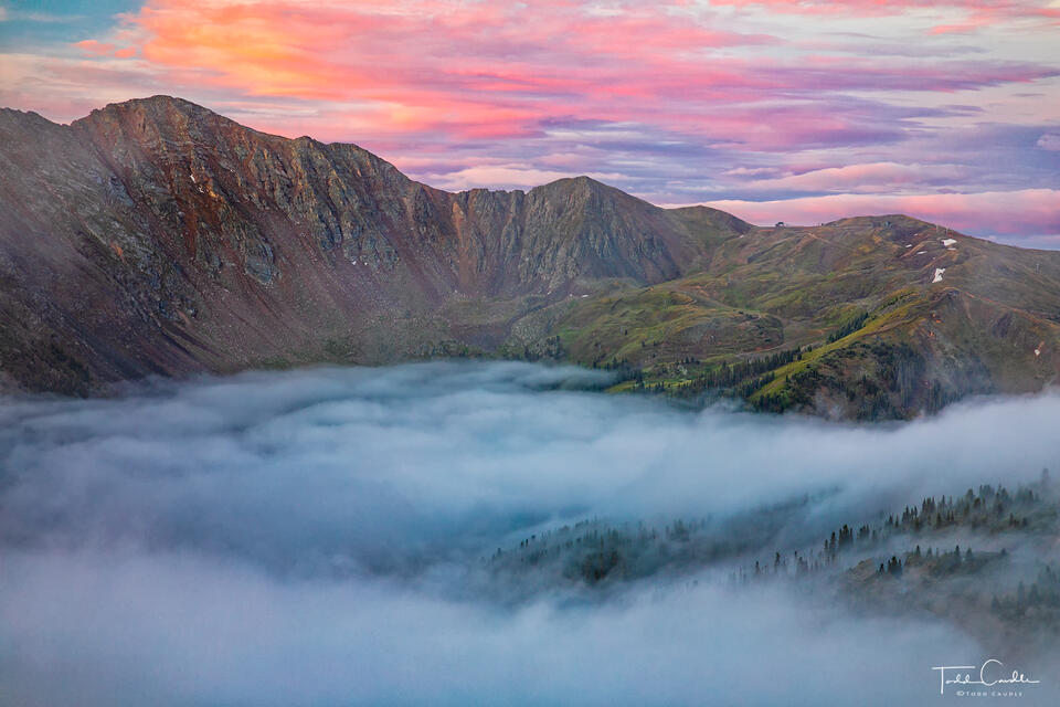 Sunrise Above the Clouds print