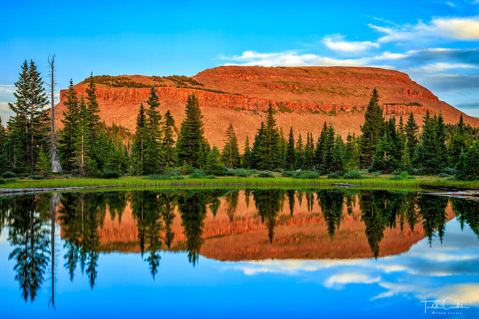 Star Lake Sunset Reflection print