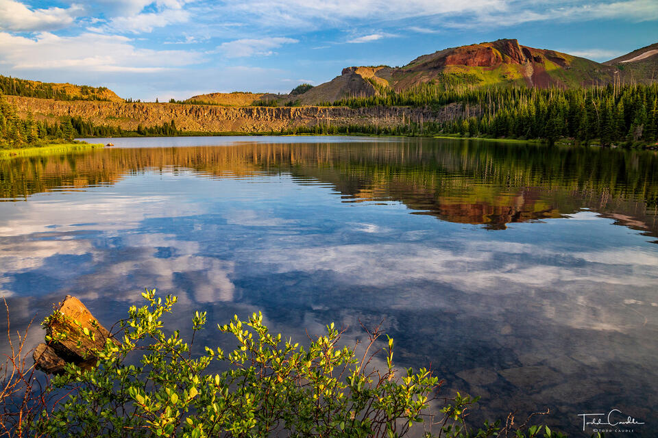 Wall Lake Still Reflection print