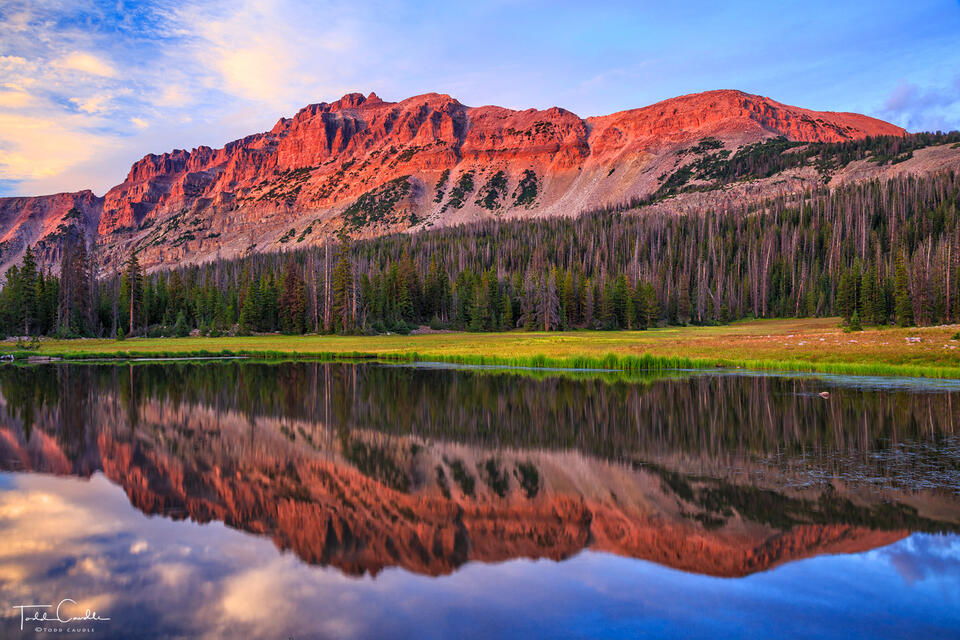 Hayden Peak Alpenglow Sunset Reflection print