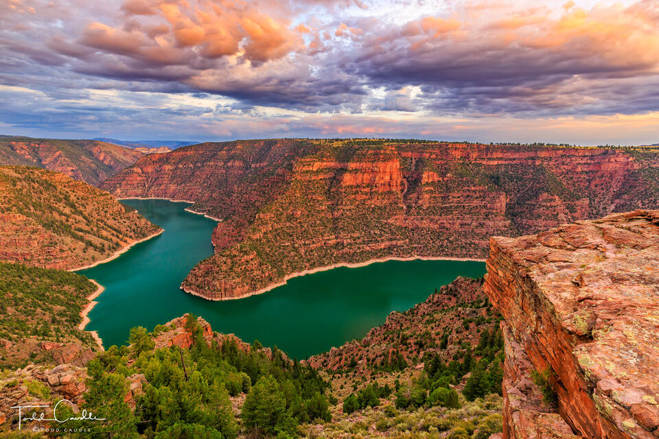 Sunrise Over Red Canyon & the Green River print