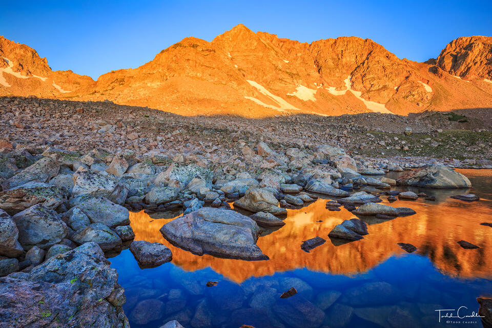 Carey Lake Alpenglow Reflection print