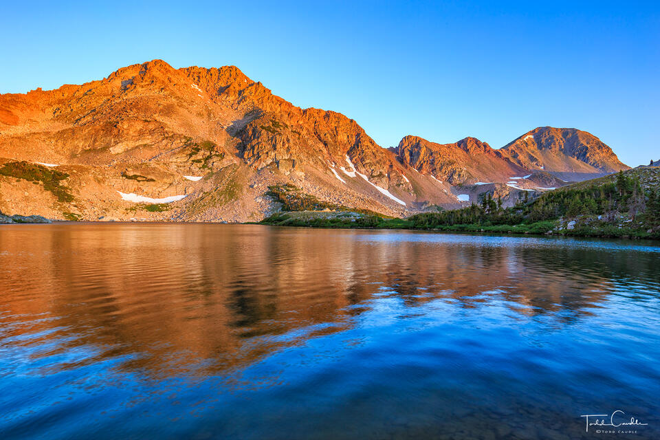 Island Lake Sunrise Reflection print