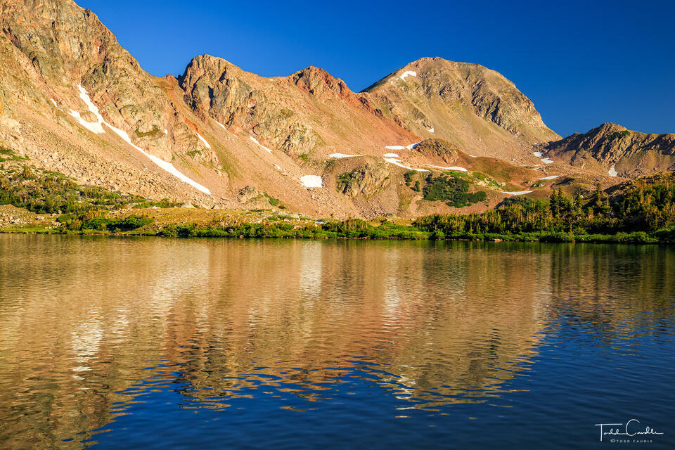 Island Lake Morning Reflection print