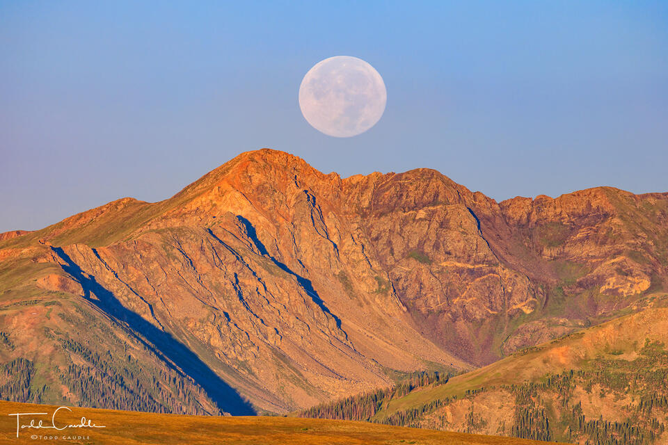 Moonset Over Bowen Mountain #1 print