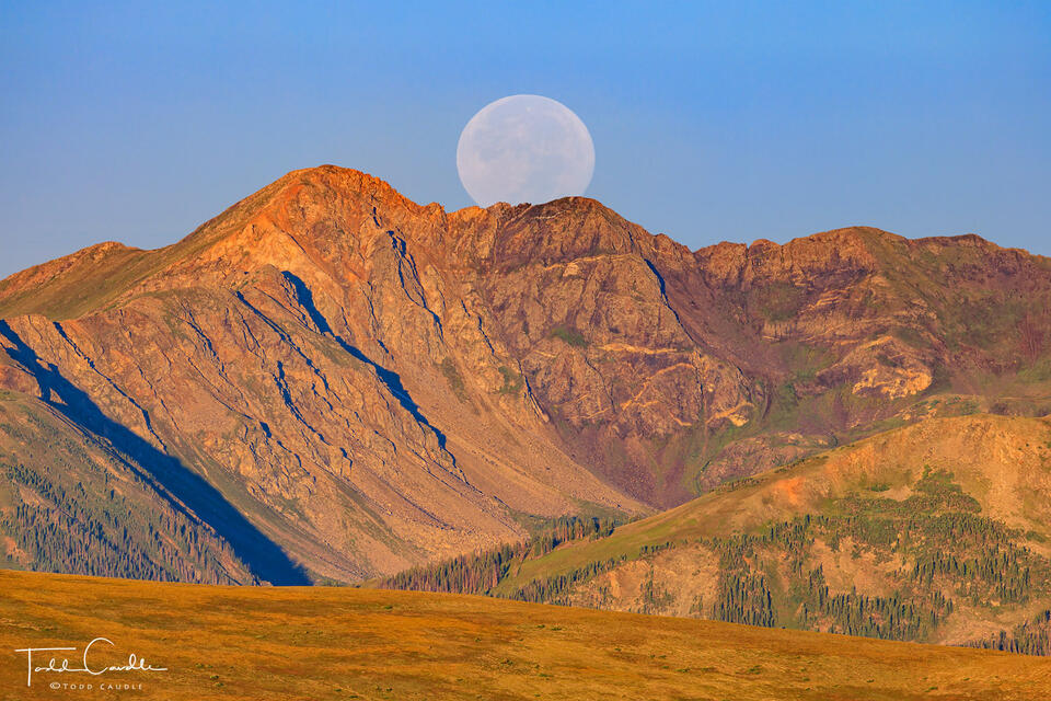 Moonset Over Bowen Mountain #2 print