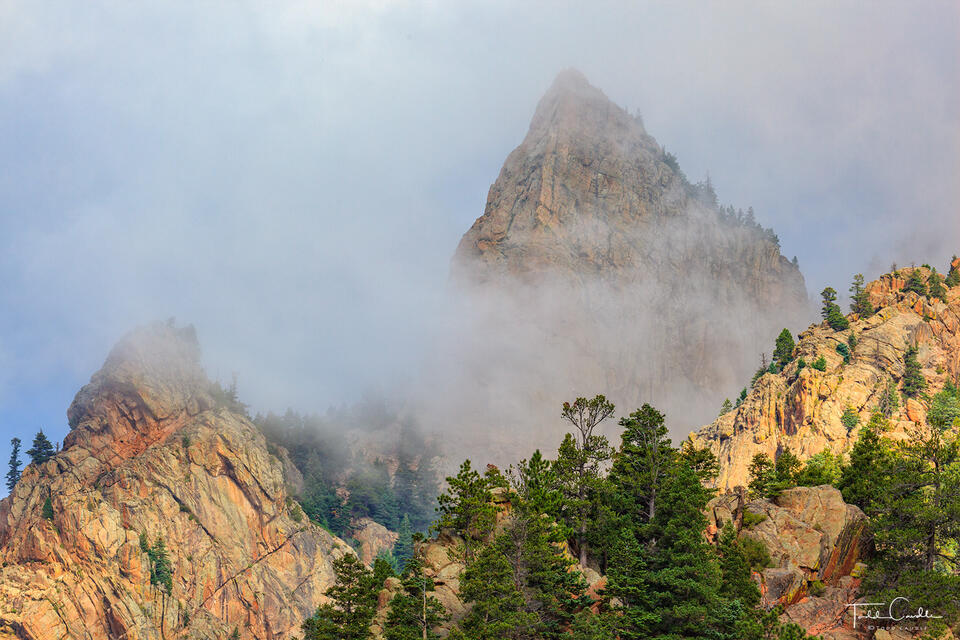Fog in Hardscrabble Canyon print