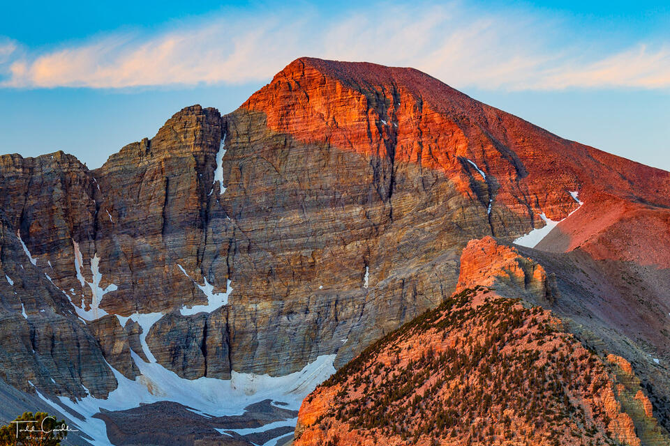 Wheeler Peak Alpenglow print