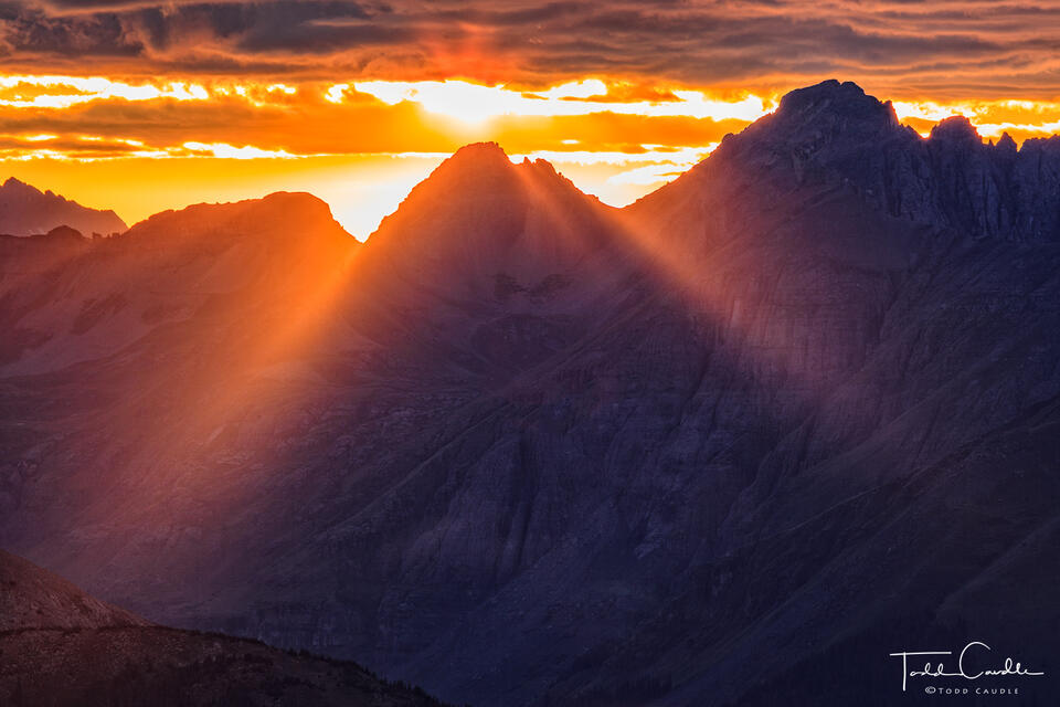 Sunset Rays print