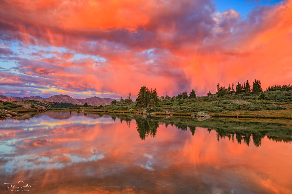Taylor Pass Sunset Explosion print
