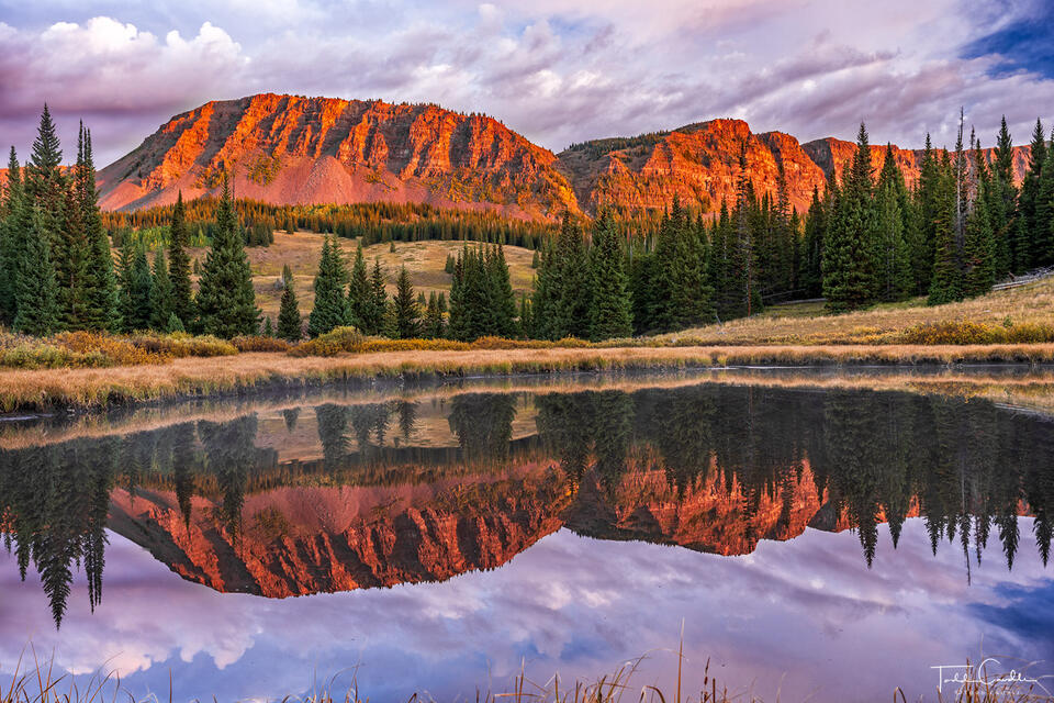 Alpenglow Mirror & Mist print