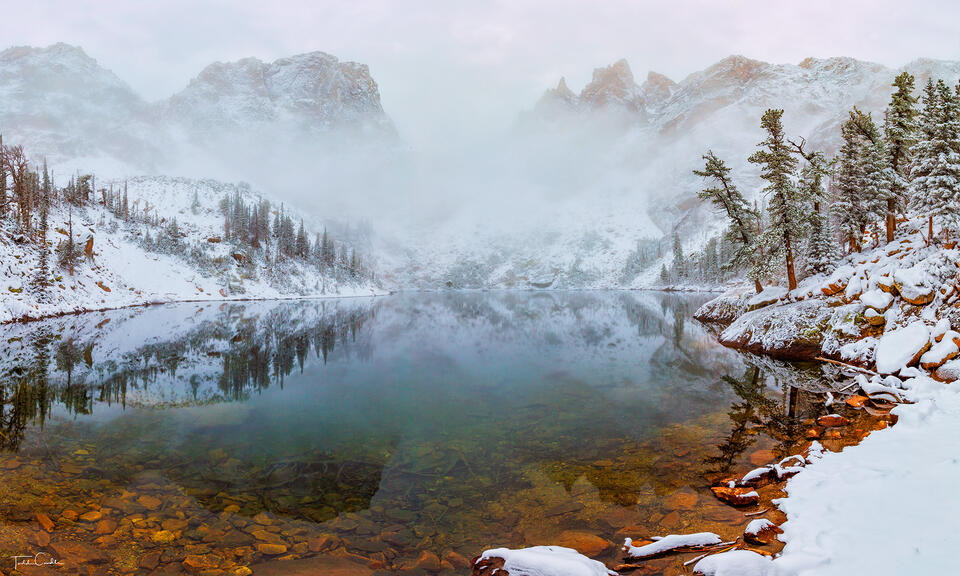 Emerald Lake Snow print
