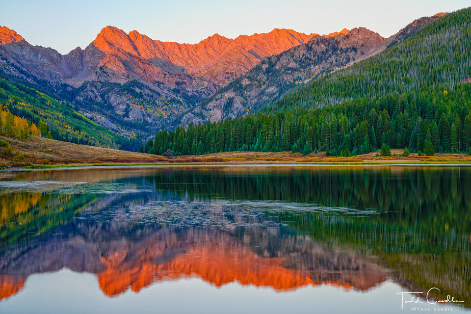 Sunset at Piney Lake print