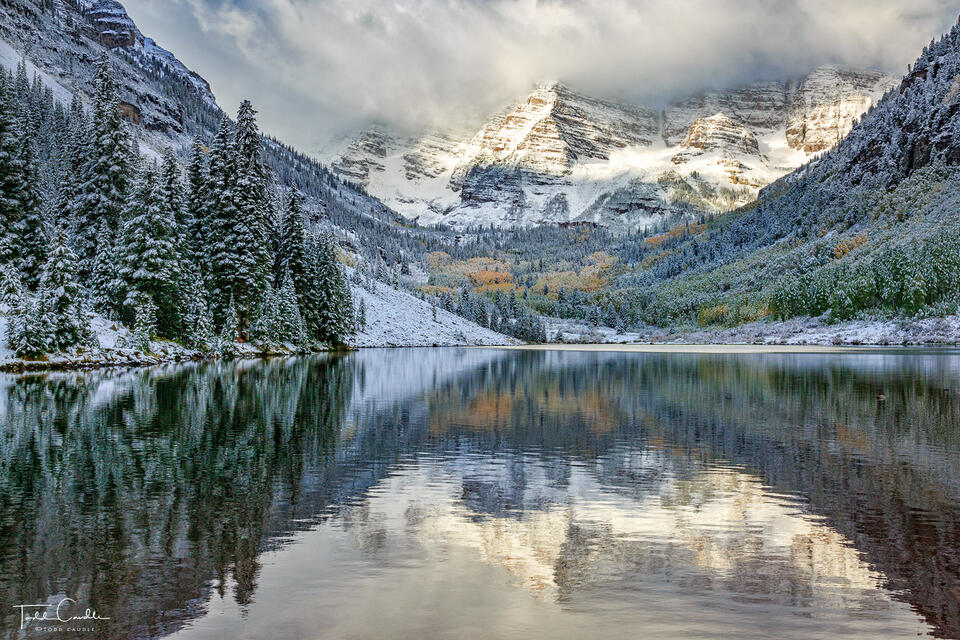 Maroon Bells Reflected in Maroon Lake #6 print