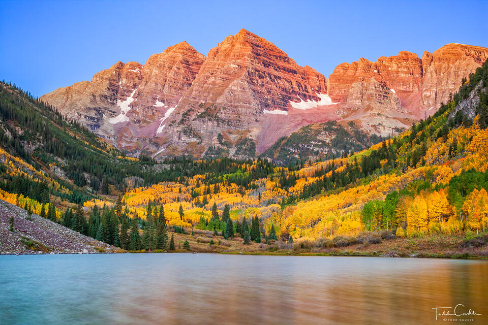 Maroon Bells Reflected in Maroon Lake #5 print