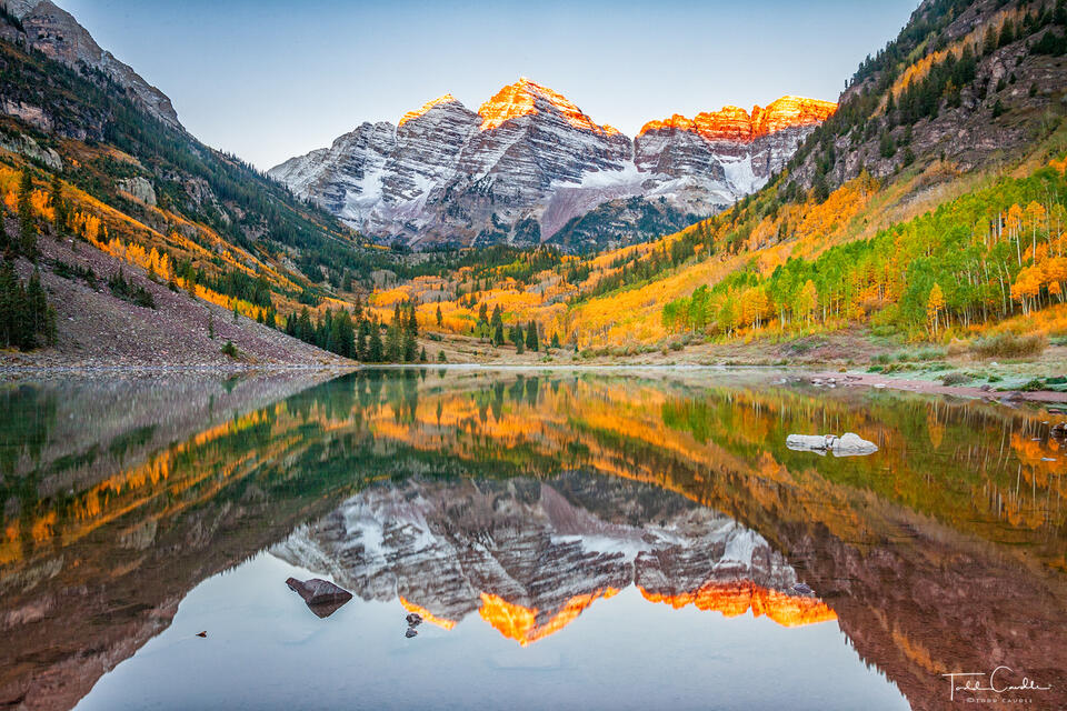 Maroon Bells Reflected in Maroon Lake #2 print