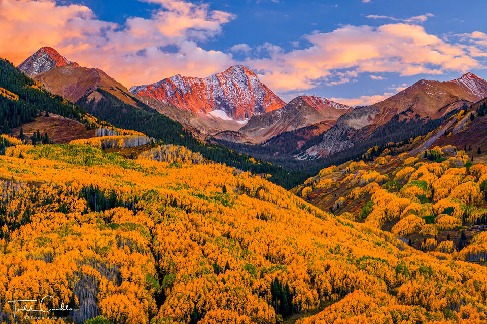 Capitol Creek Valley Autumn Sunset print