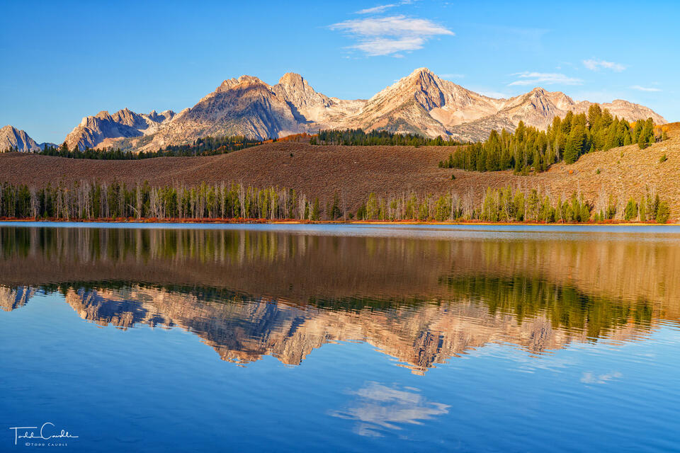 Morning at Little Redfish Lake print