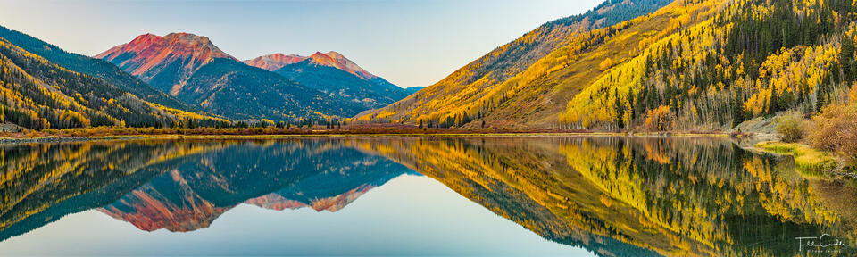 Crystal Lake Autumn (panorama) print