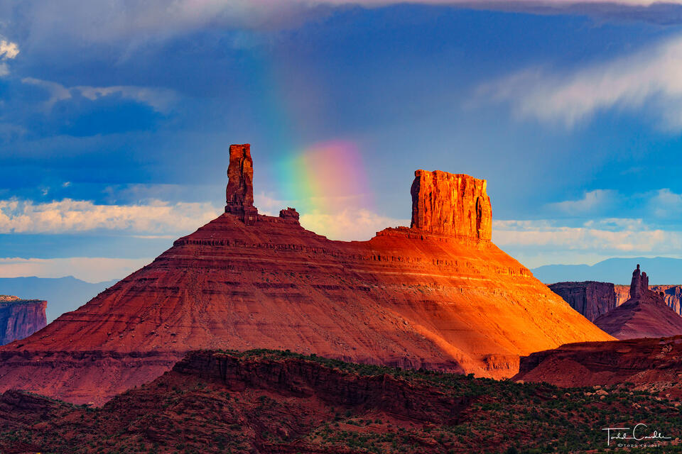 Castleton Tower Rainbow print