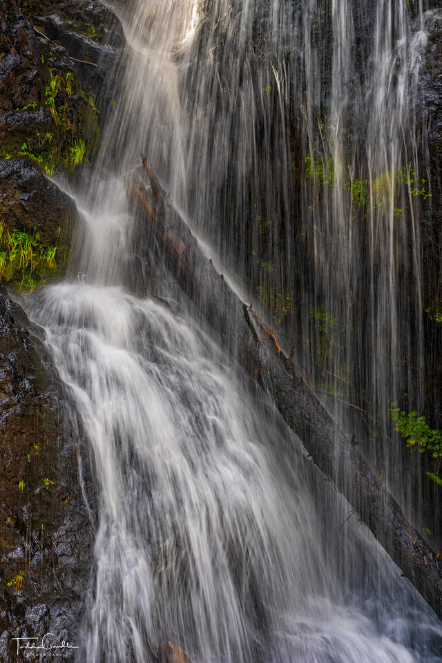 Waterfall Along the CDT (vertical) print
